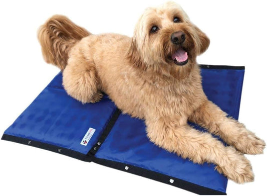 Hydro Cooling Mat 2 Pack for Dogs – Dog Cooling Mat & Cooling Pad for Hot Weather – Triple Layer Cooling with Ice Sheet & Water Cushion (23" X 18" Each)